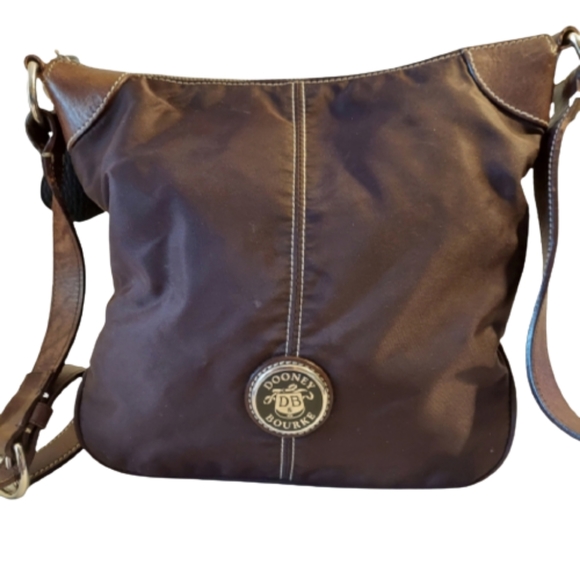 Dooney & Bourke Handbags - SALE Dooney & Bourke Wayfarer Brown Nylon Hobo Handbag